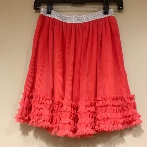 Ruffled, High-Waisted Mini-Skirt